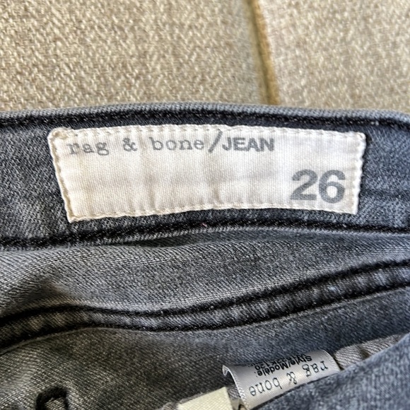 RAG & BONE BLACK/GRAY BLACKTHORN SKINNY JEANS SIZE 26 - Picture 14 of 16